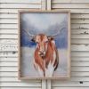 Texas Longhorn Wall Art - Rustic Western Decor for Home or Office