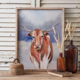 Texas Longhorn Wall Art - Rustic Western Decor for Home or Office