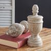 Set of Two Turned Wood Finials - Decorative Finials for Home Decor and DIY Projects