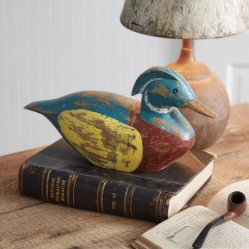 Handcrafted Wooden Duck - Unique and Artisan-Made Decor Piece