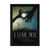 "I Love You Underneath the Moon" By Marla Rae, Printed Wall Art, Ready To Hang Framed Poster, Black Frame