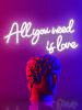 All You Need Is Love Neon Sign 15.7x7.9 inch USB Powered Led Lights Wall Sign