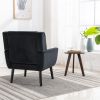 Modern Soft Velvet Material Ergonomics Accent Chair Living Room Chair Bedroom Chair Home Chair With Black Legs For Indoor Home