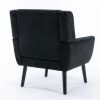 Modern Soft Velvet Material Ergonomics Accent Chair Living Room Chair Bedroom Chair Home Chair With Black Legs For Indoor Home