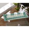 Dale Tiffany 16" x 5" Contemporary Glass Candle Lantern Holder, Blue