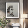 Hand Made Pencil Art work "Equus Rising" for wall decor Painting