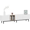 Modern TV Stand for 80'' TV with 3 Doors, Media Console Table, Entertainment Center with Large Storage Cabinet for Living Room, Bedroom