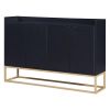 Modern Sideboard Elegant Buffet Cabinet with Large Storage Space for Dining Room, Entryway (Black)