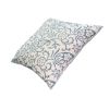 18 x 18 Square Accent Pillow, Paisley Floral Pattern, Soft Cotton Cover, Soft Polyester Filling, Blue, White