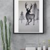 Hand Made Stippling art Gallery The Spotted Stag – Stippled Deer