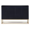 Modern Sideboard Elegant Buffet Cabinet with Large Storage Space for Dining Room, Entryway (Black)