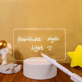 Creative Note Board Led Night Light Rewritable Message Board (Color: B)