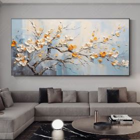 Handmade Oil Painting Original Abstract Painting Large Wall Art Colorful Flower Painting On Canvas Home Decor Office Wall Decor Handmade Hand Painted (Style: 01, size: 140x280cm)